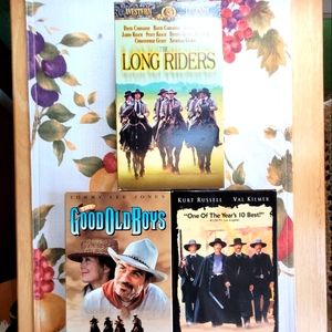 Vtg  3 VHS tapes. Very good cond. Tombstone (Kurt Russell/Val Kilmer